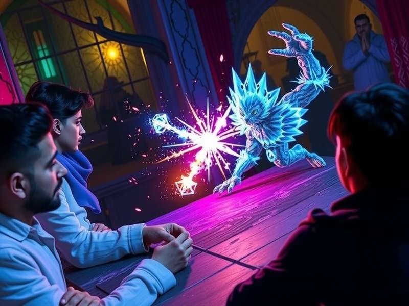 Realm Of Dark Sorcery gameplay screenshot showing magical combat